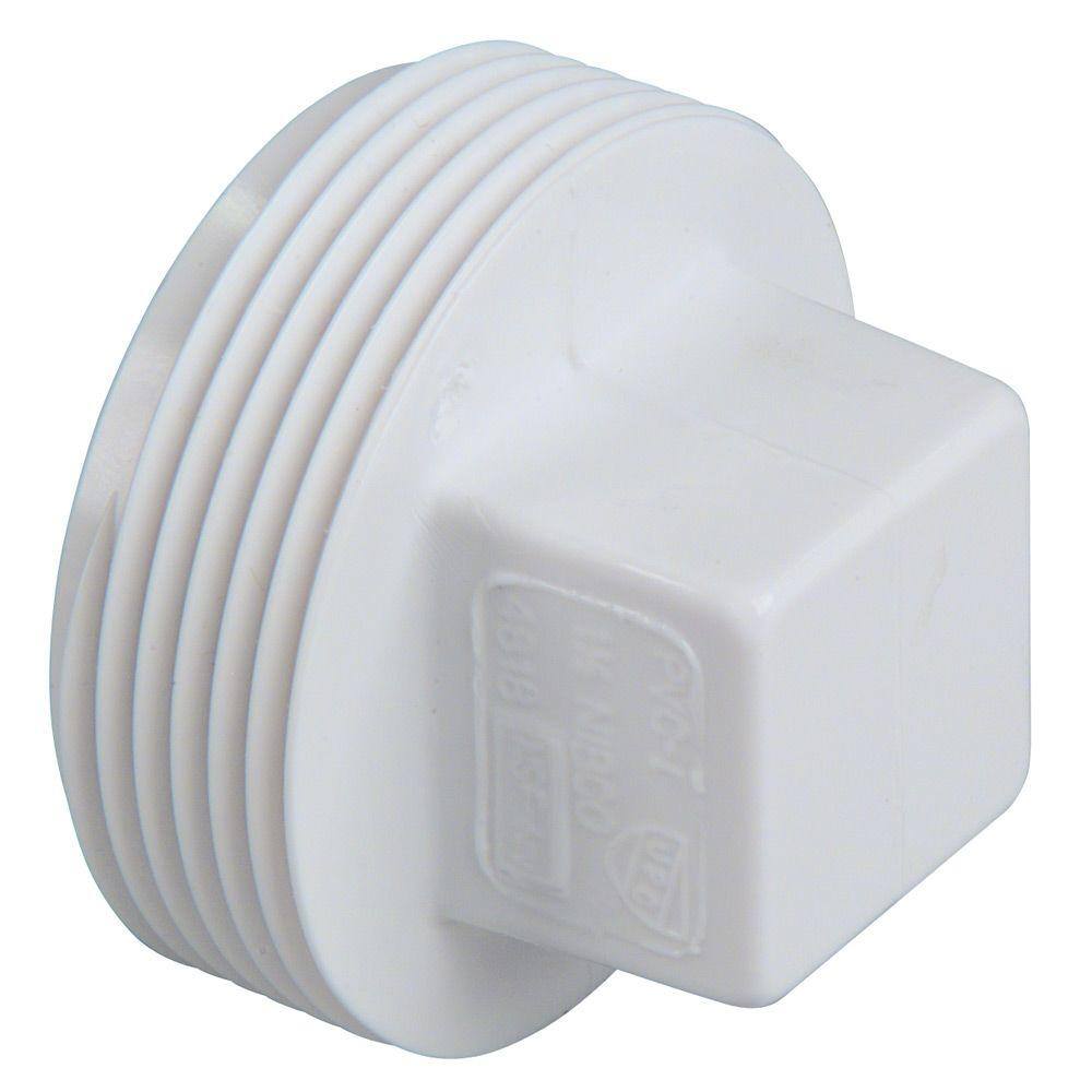 NIBCO 4 in. PVC DWV MIPT Cleanout Plug C4818HD4