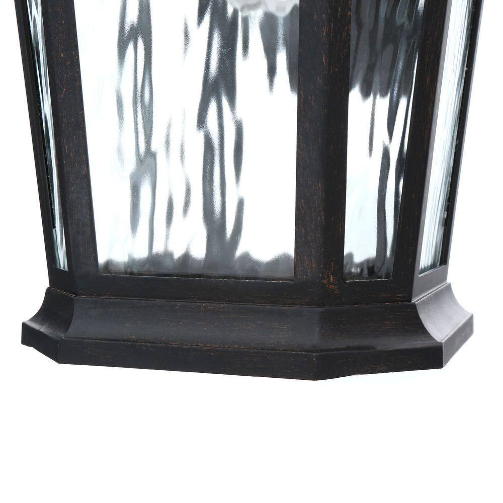 Home Decorators Collection Waterton 1-Light Dark Ridge Bronze Outdoor Wall Lantern Sconce 23123