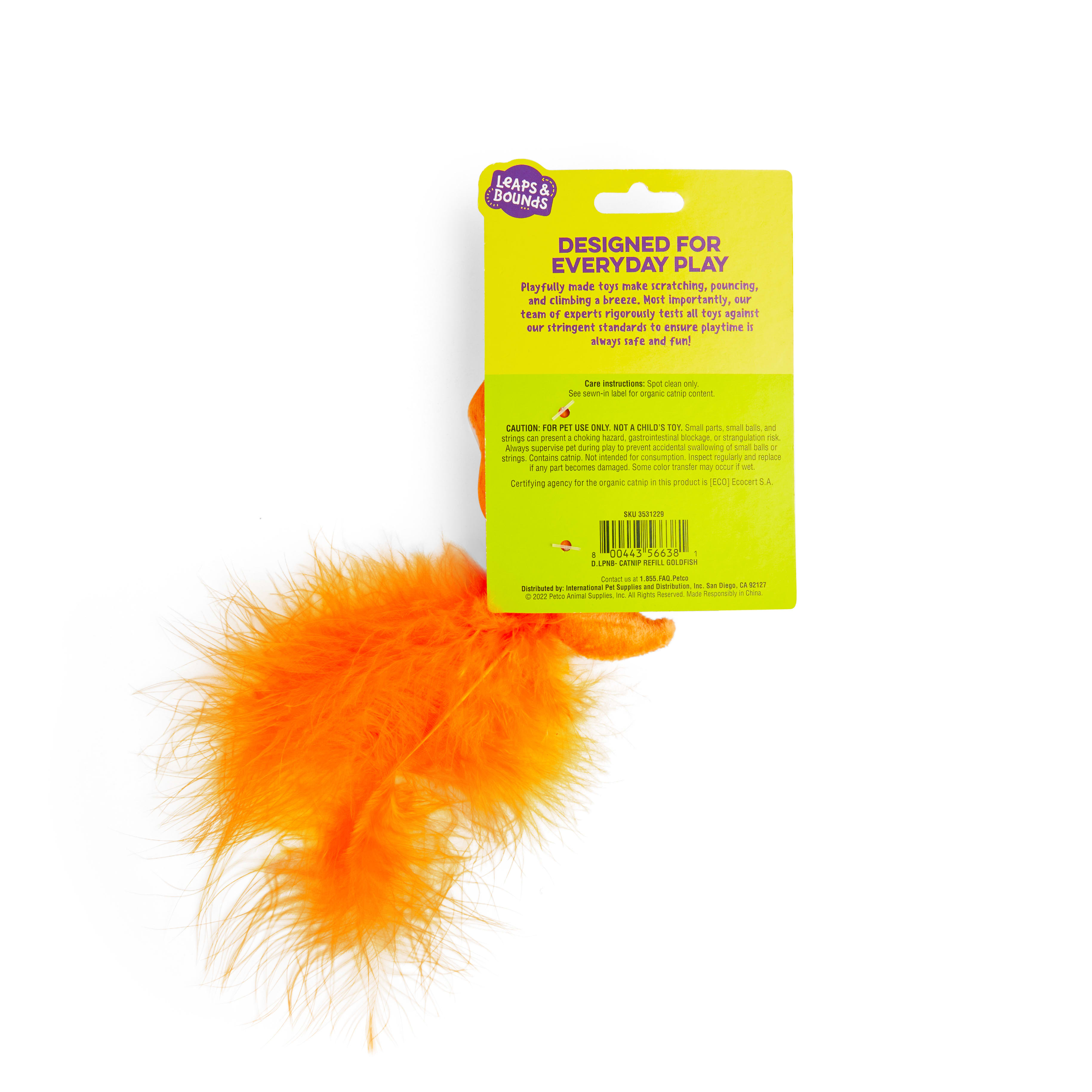 LEAPS  BOUNDS Goldfish Catnip Refill Cat Toy