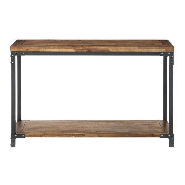 Leyburn Industrial Style Wood and Metal Sofa Table by Greyson Living