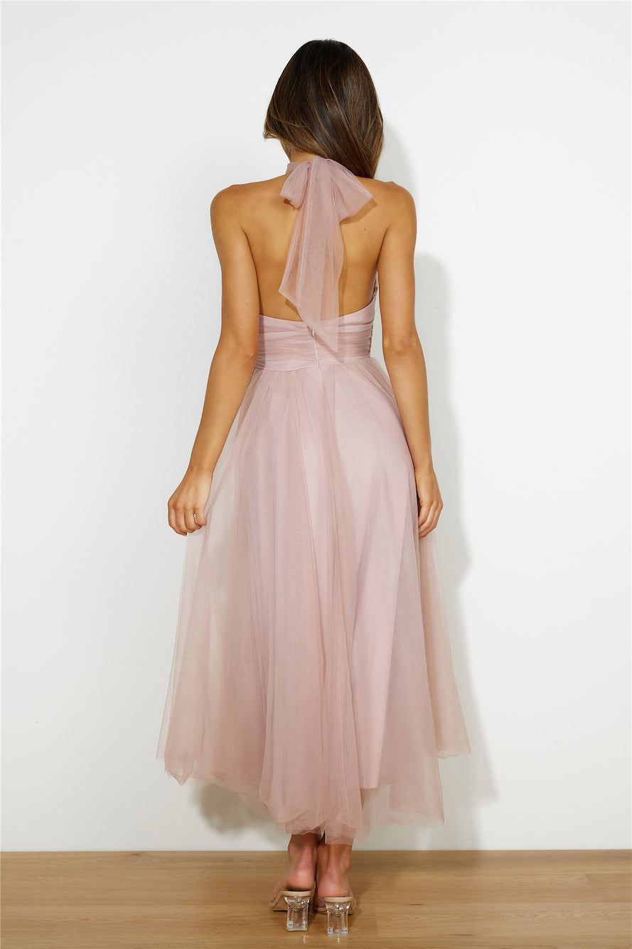 Tangled Up Maxi Dress Blush