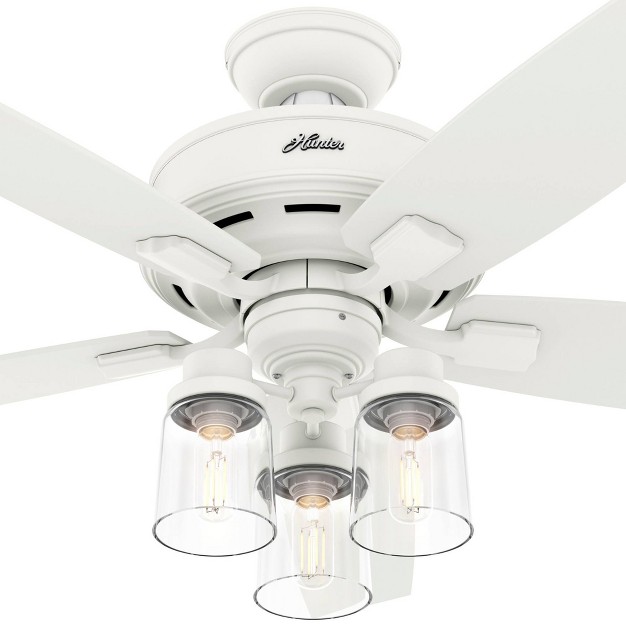 Bennett 3 light Ceiling Fan With Remote includes Led Light Bulb Hunter Fan