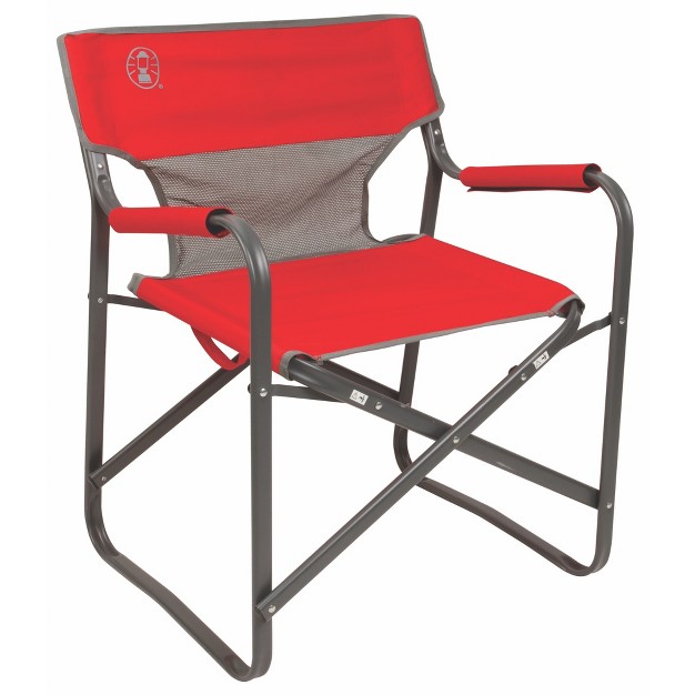 Coleman Outpost Breeze Folding Deck Chair Red