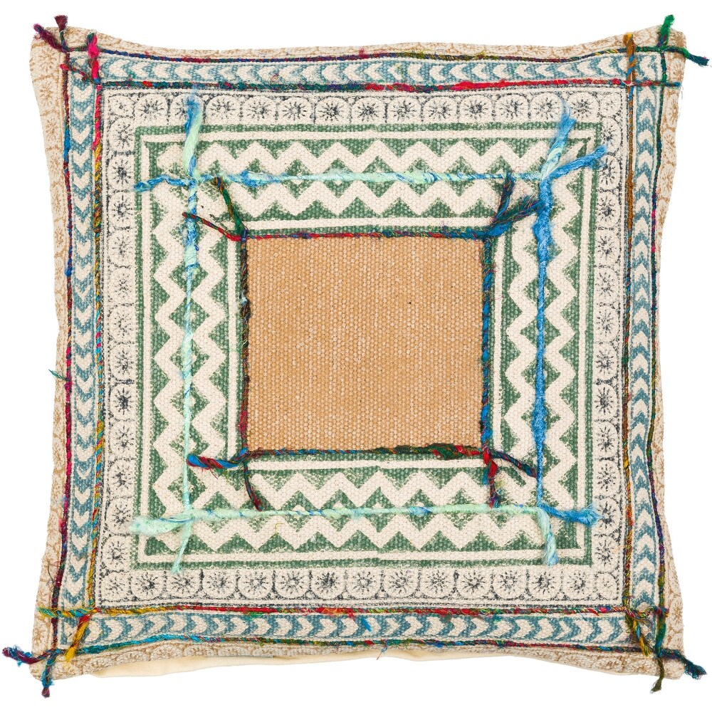 Mehreen Textured Geometric Bohemian Throw Pillow