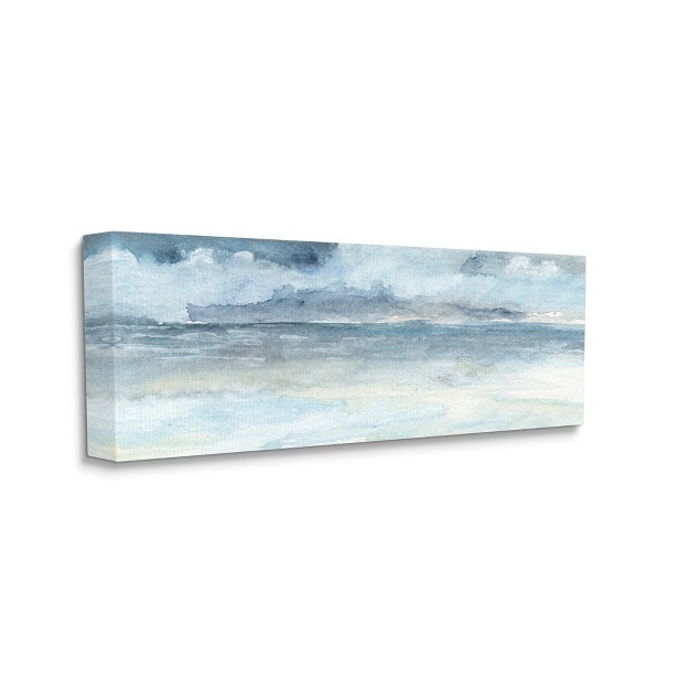 Stupell Industries Abstract Cloudy Ocean Waves Gallery Wrapped Canvas Wall Art