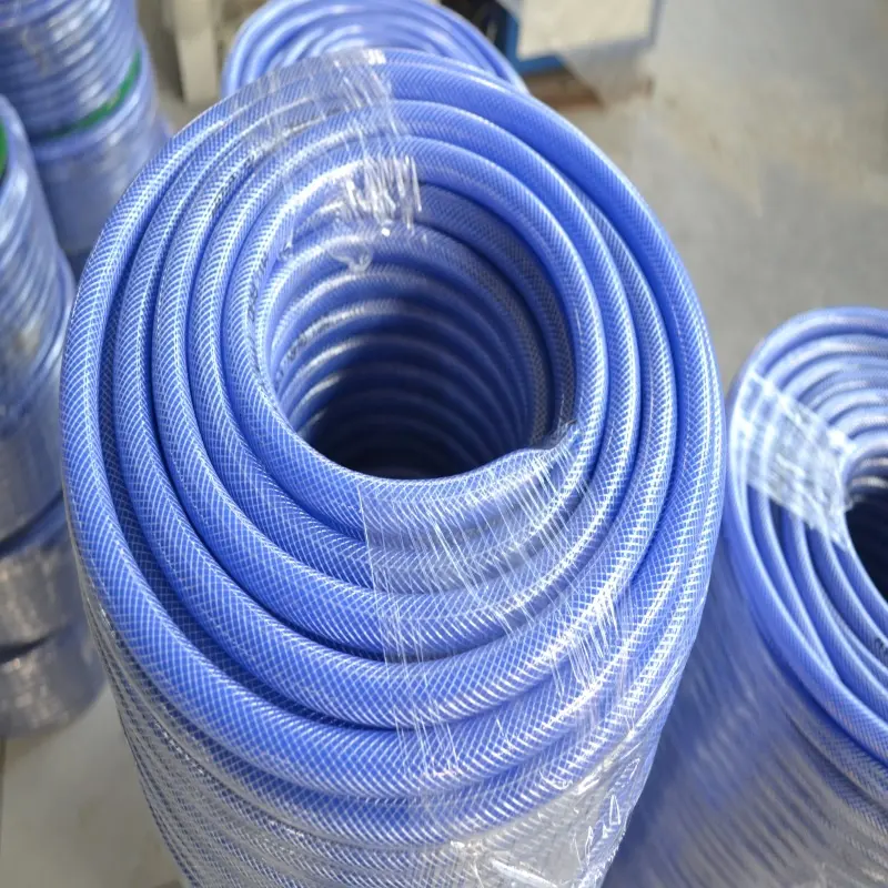 Blue Color PVC Garden Hose Irrigation Hose China Supply Irrigation and Washing Anti UV Fiber Hose