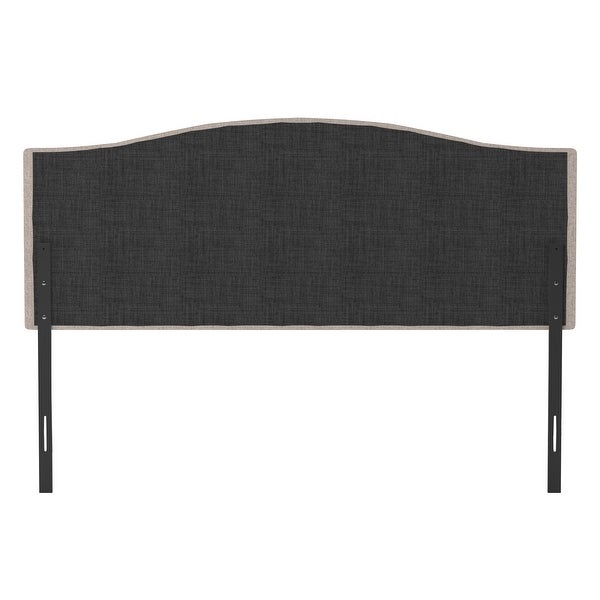 Living Essentials by Hillsdale Provence Upholstered Arch Adjustable Tufted Headboard - - 33142601