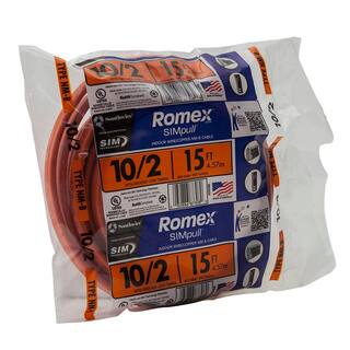 Southwire 15 ft. 102 Solid Romex SIMpull CU NM-B WG Wire 28829026