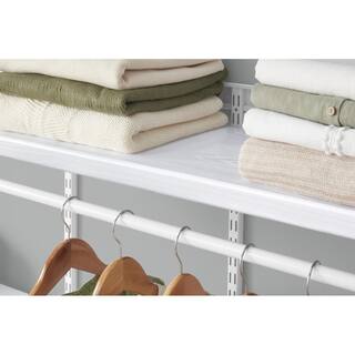 Everbilt 4 ft. x 12 in. Decorative Shelf Cover - White 90338