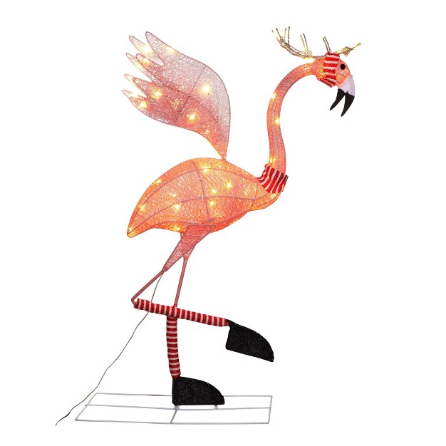 Santa Flamingo Outdoor Decor