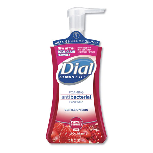 Dial Professional Dial Completeandreg; Antibacterial Foaming Hand Wash | Power Berries， 7.5 oz Pump Bottle， 8