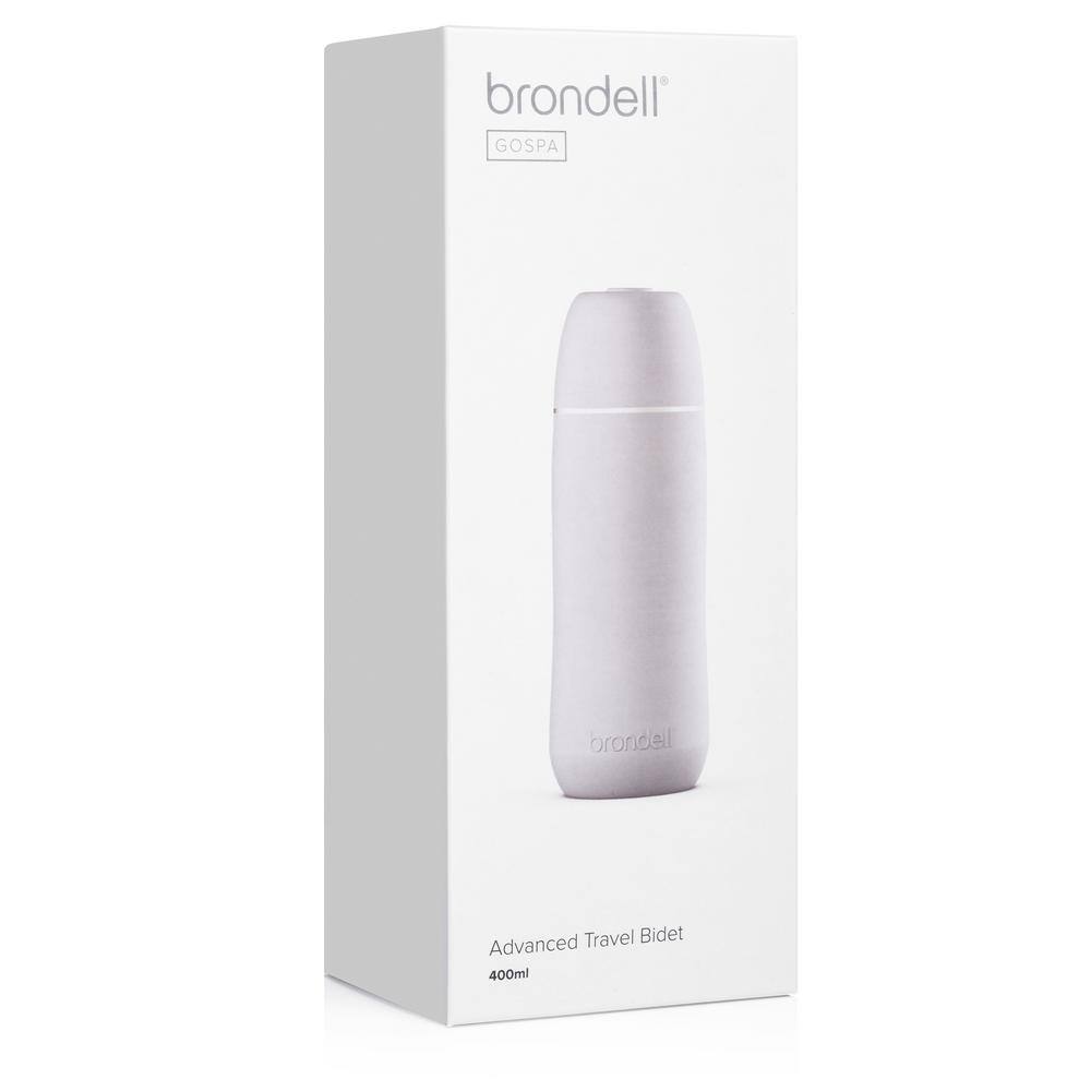 Brondell GoSpa Advanced Portable Travel Bidet with Retractable Nozzle 400 ml in Gray GS-84GRA