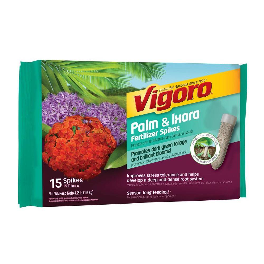 Vigoro 4.2 lbs. All Season Palm and Ixora Fertilizer Spikes (8-4-8)(15-Count) 154217