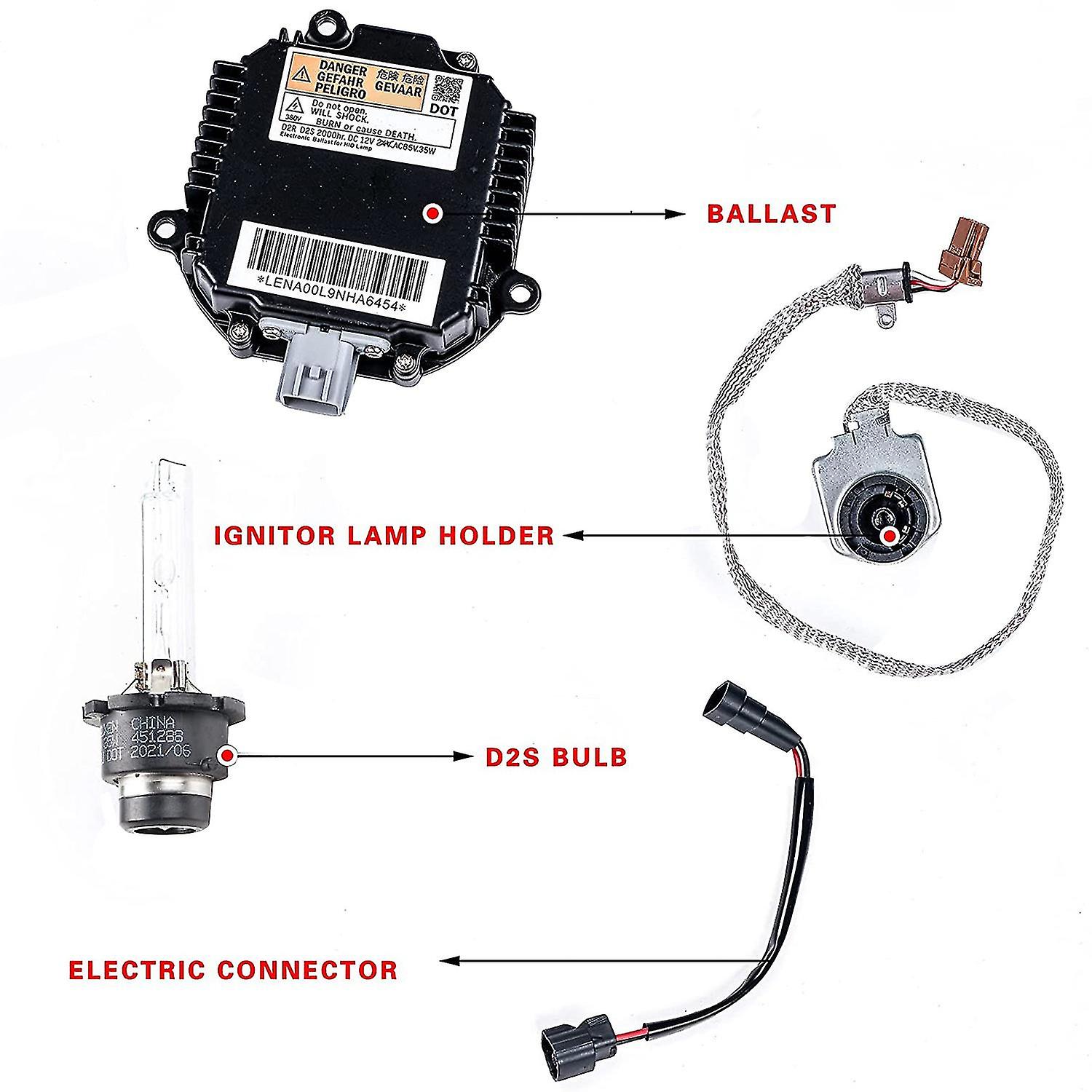 28474-89904 Headlight Control Unit W/d2s Bulb Igniter Module For Ex35 Fx35 G35 28474-8991a