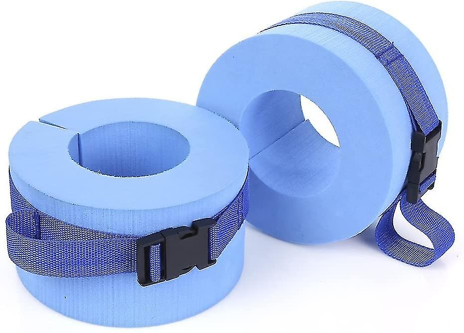 Foam Swim Ankles Arms Belts For Swim Fitness Training，2pcs，blue