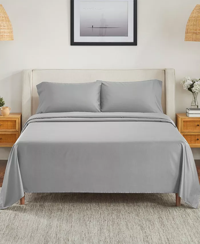 California Design Den 100% Extra Long Staple， 500 Thread Count Sateen Weave， 4 Piece Set - Full