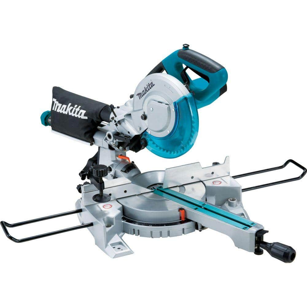 Makita 10.5 Amp 8-1/2 in. Corded Single Bevel Sliding Compound Miter Saw w/ Electric Brake, Soft Start, LED Light and 48T Blade LS0815F