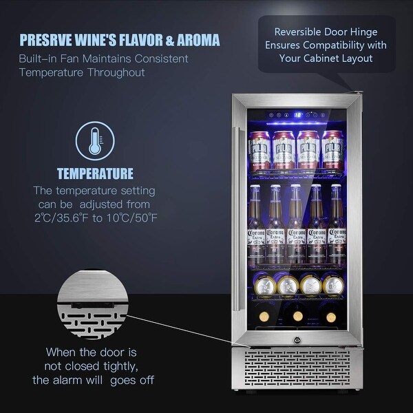 28 Bottle and 88 Can Single Zone Freestanding Wine Refrigerator