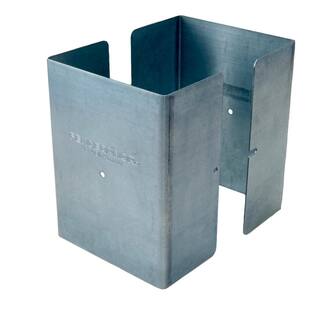 Fence Armor 4.5 in. x 4.5 in. x 12 ft. H Galvanized Steel Pro Series Mailbox and Fence Post Guard FA5X5WGSMB-6