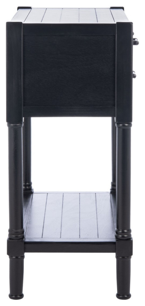 Lane 3 Drawer Console Table Black   Traditional   Console Tables   by V.S.D Furniture  Houzz