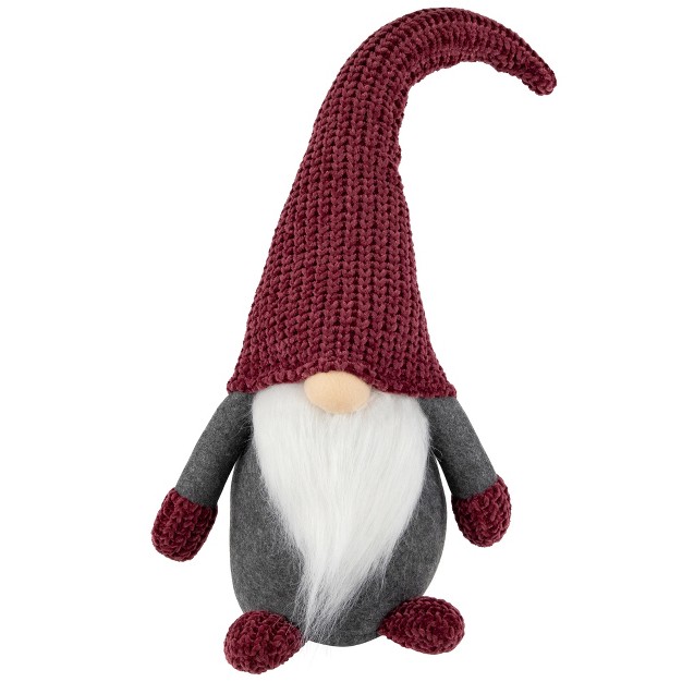 Purple And Gray Standing Gnome Christmas Decoration