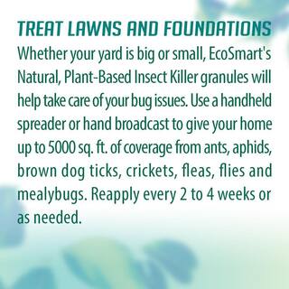 EcoSmart 10 lbs. Bag Natural Plant-Based Insect Killer Granules for Lawns and Foundations Covers 5000 sq. ft. ECSM-33631-01EC