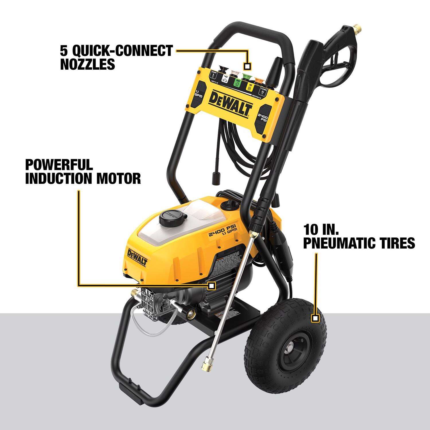 DW DWPW2400 OEM Branded 2400 psi Electric 1.1 gpm Pressure Washer