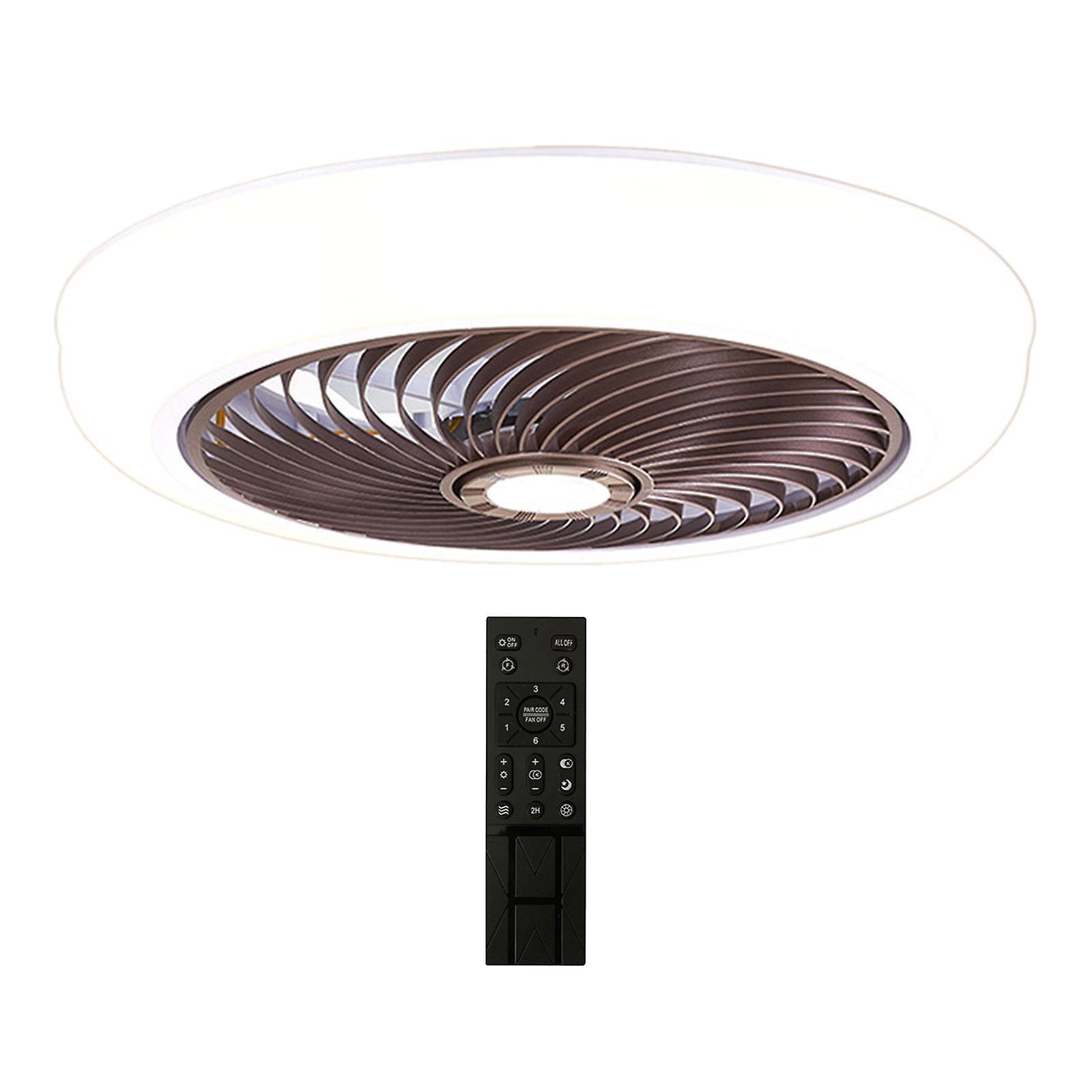 Ceiling Fan With Light Dimming Ceiling Lights For Kitchen Bathroom Cloakroom Brown