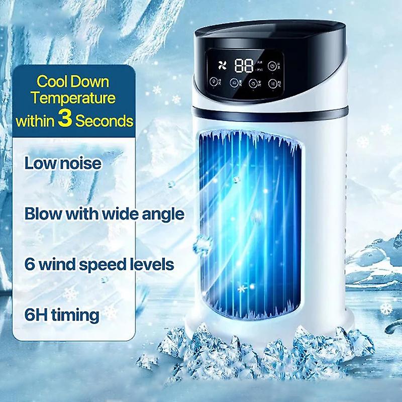 2023 New Mini Air Cooler Home Portable Air Conditioner Office Desktop Refrigeration Fan Air Humidifier