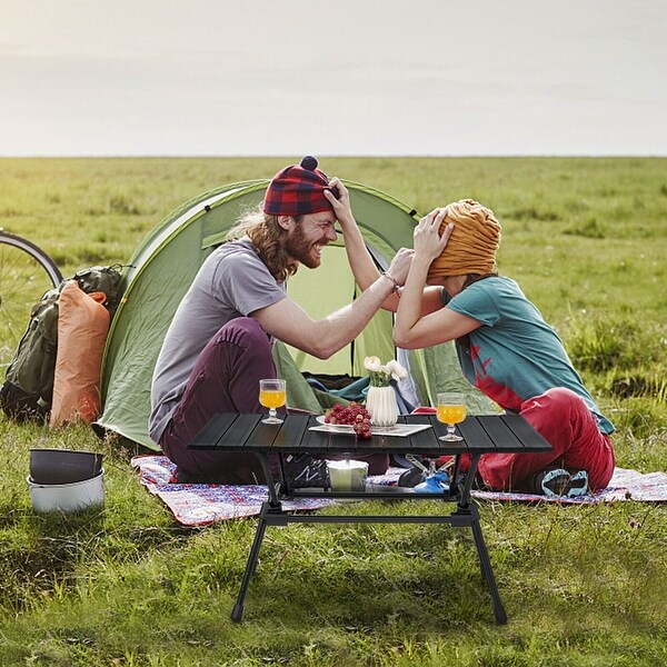 Folding HeavyDuty Aluminum Camping Table with Carrying Bag