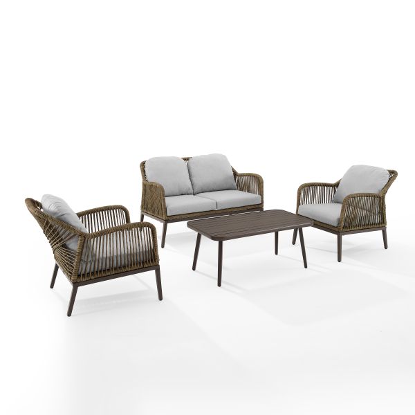 Haven 4Pc Outdoor Wicker Conversation Set