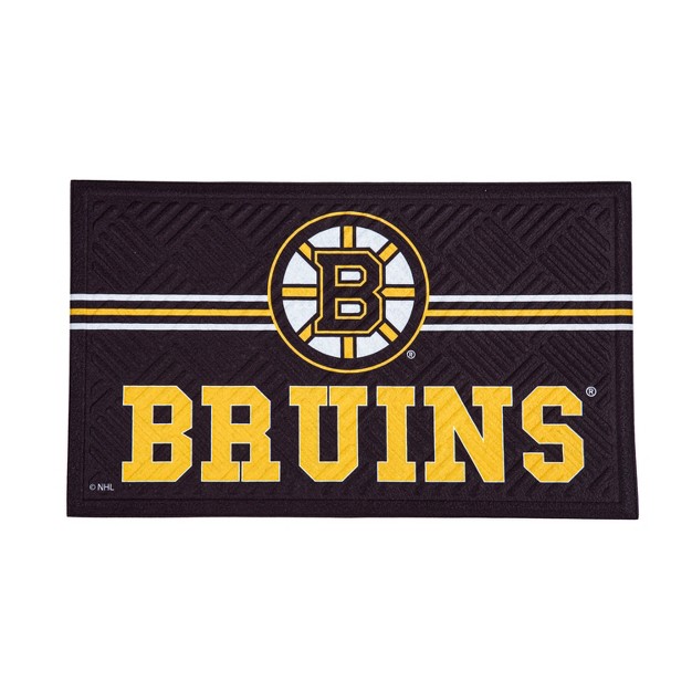 Embossed Mat Cross Hatch Boston Bruins