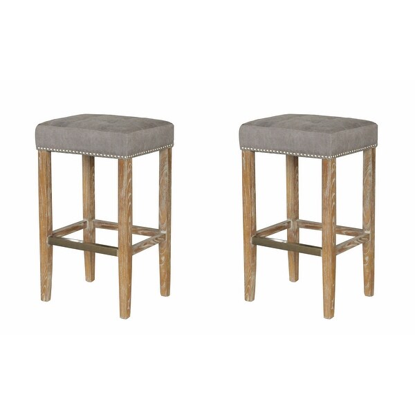 Carbon Loft Woolley Modern French Style Bar Stool (Set of 2)