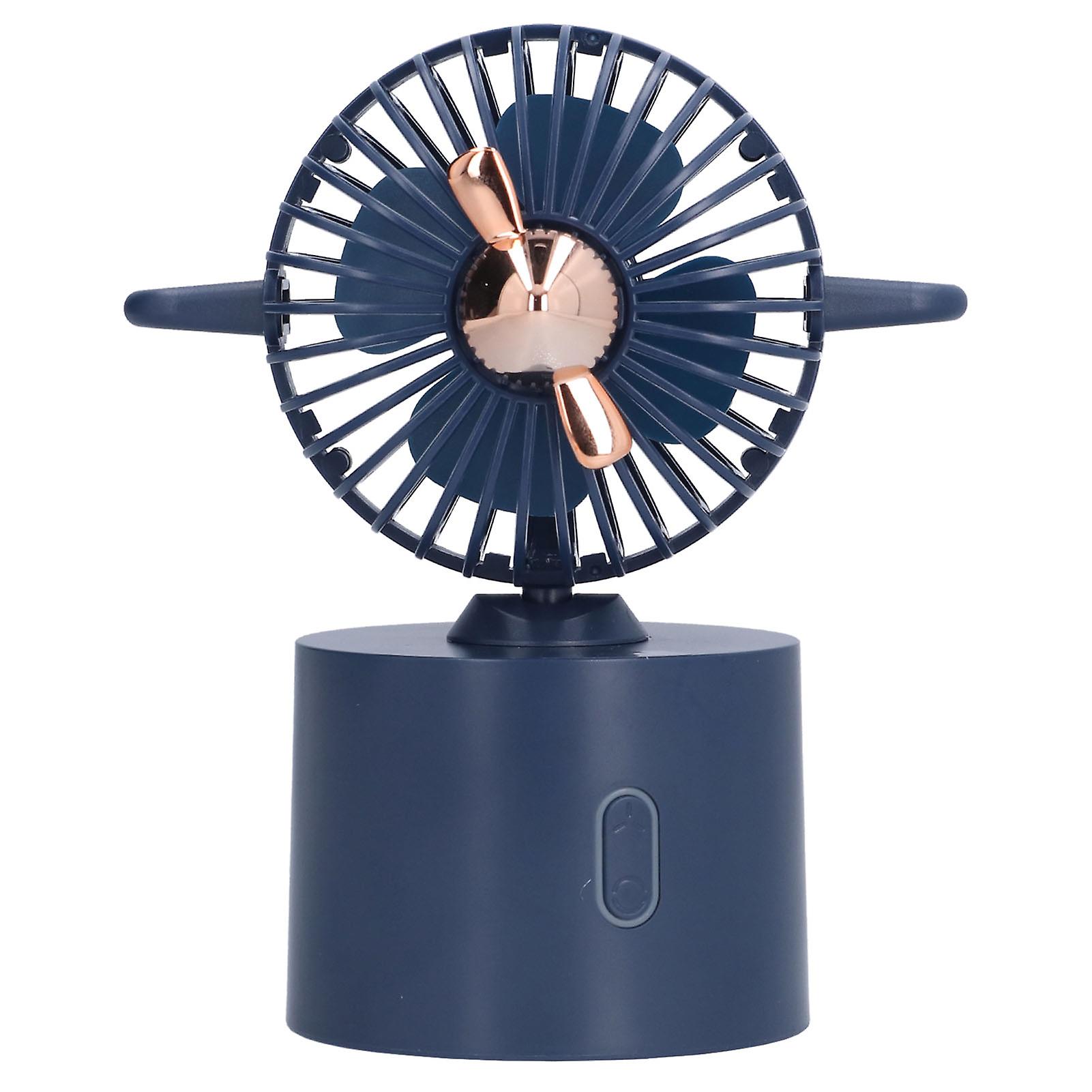 Airplane Small Fan Shaking Head Usb Charging Desktop Low Noise Mini Powerful Wind Portable Fan