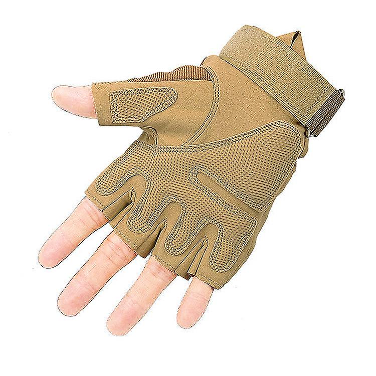 Half Finger Gloves Tactical Men's And Women's Sports Mountaineering Fitness Cycling Combat Black Shell Special Training Gloves