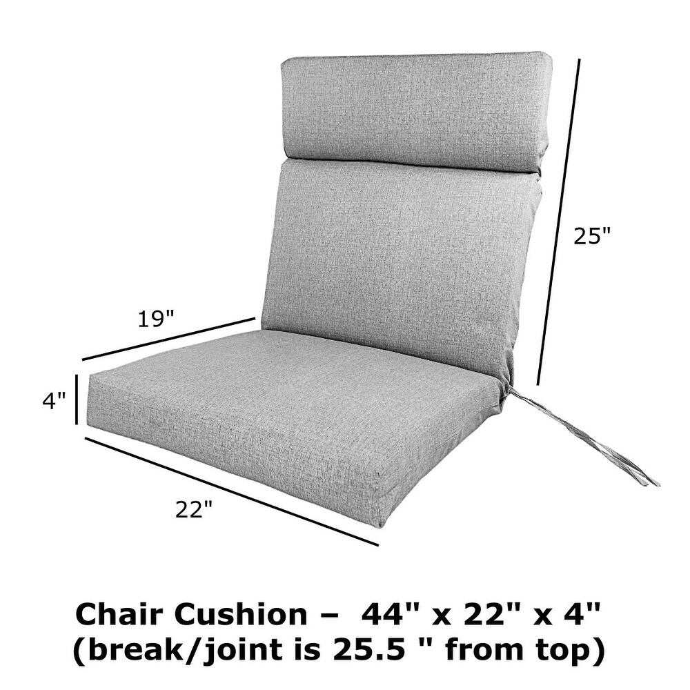 Outdoor McHusk High Back Chair Cushion   44x22x4