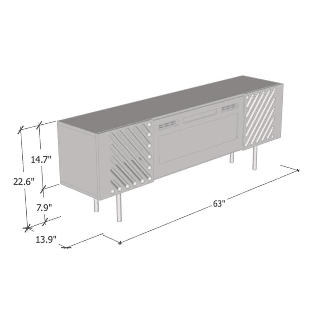 Laser EF Electric Fireplace 63\