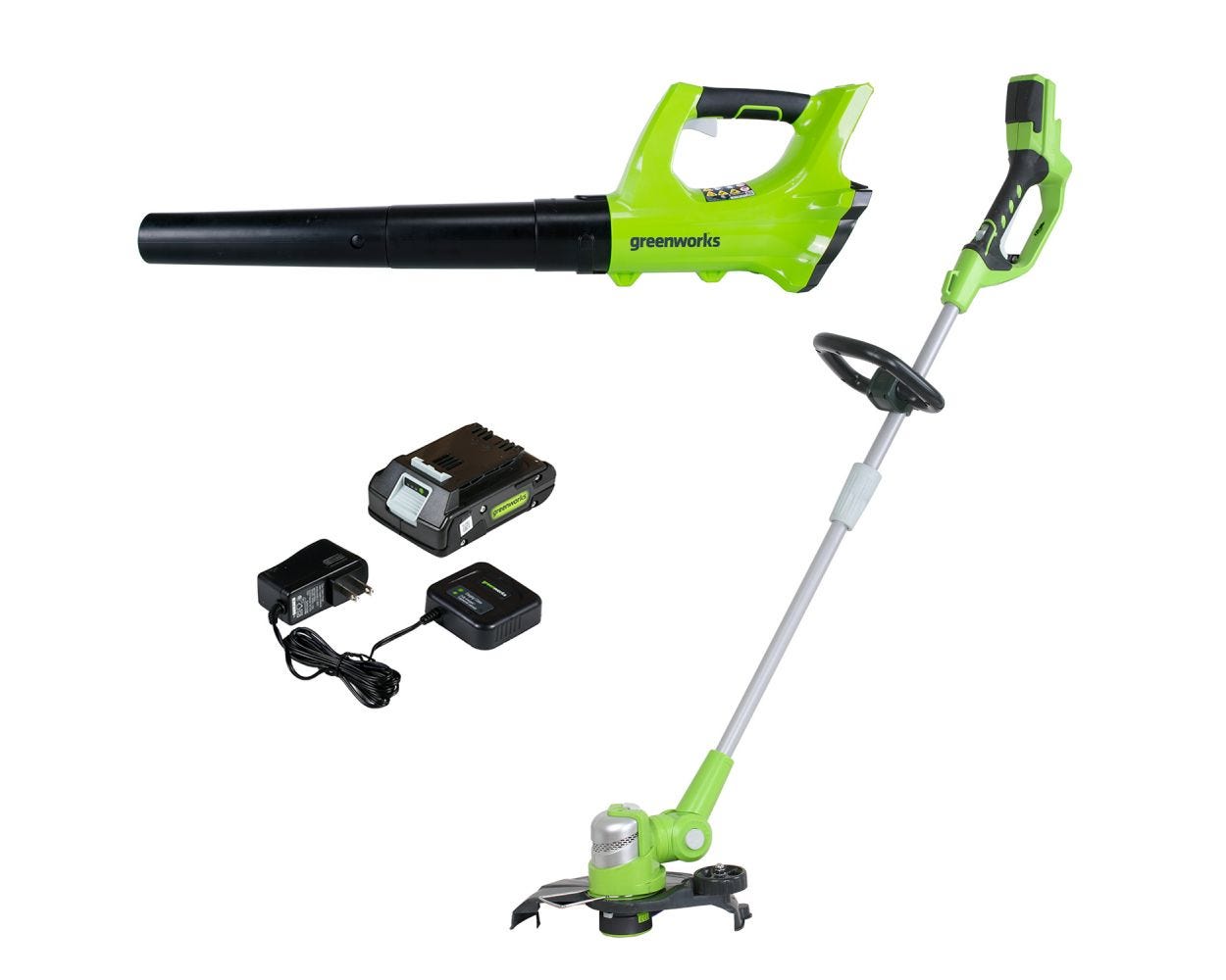 24V Cordless String Trimmer  Leaf Blower | Greenworks Tools