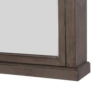 Home Decorators Collection Naples 25 in. W x 31 in. H x 8 in. D Framed Surface-Mount Bathroom Medicine Cabinet in Distressed Grey NADGC2531