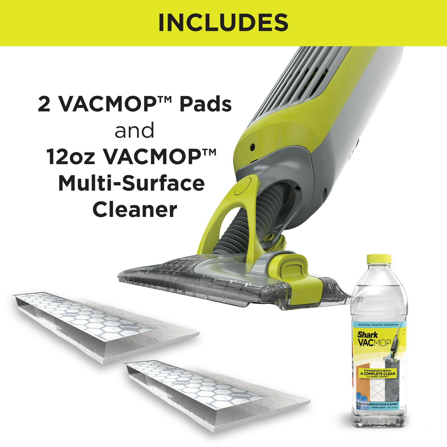 Shark VACMOPa c Cordless Hard Floor Vacuum Mop with Disposable VACMOP Pad VM200  Crowdfused