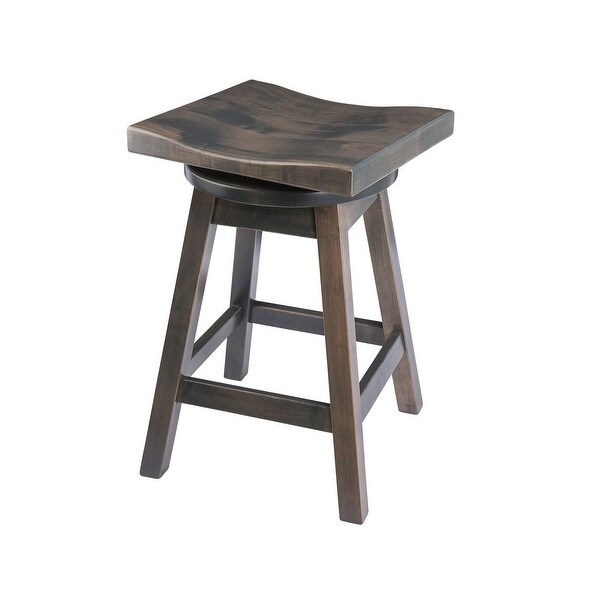 Swivel Urban Bar Stool in Quarter Sawn Oak Wood