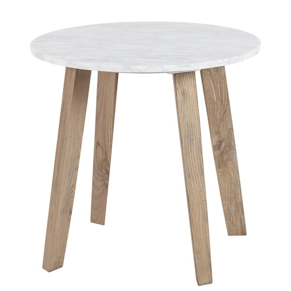 Carson Carrington Antsla White End Table