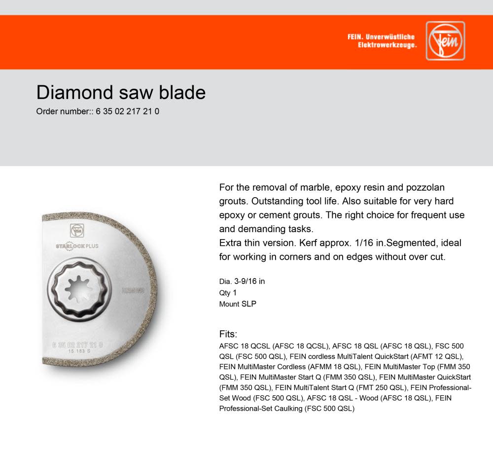 Diamond Saw Blade ;