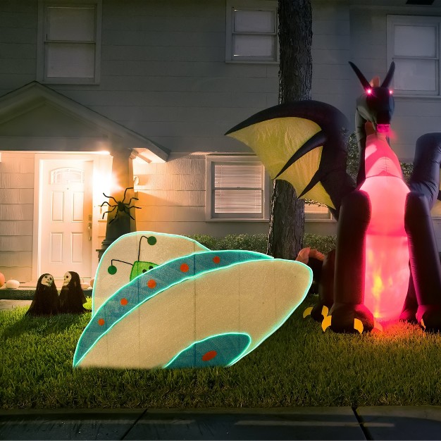 Halloween Alien Spacecraft With Led Light Strips