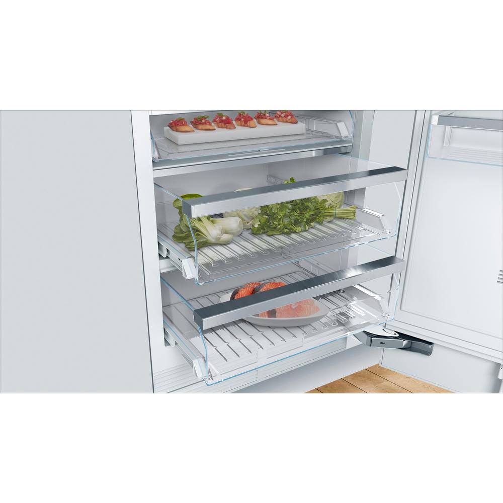 Bosch Benchmark Benchmark Series 30 in. W 16.8 cu. ft. Built-In Smart Freezerless Refrigerator Custom Panel Ready Counter Depth B30IR905SP