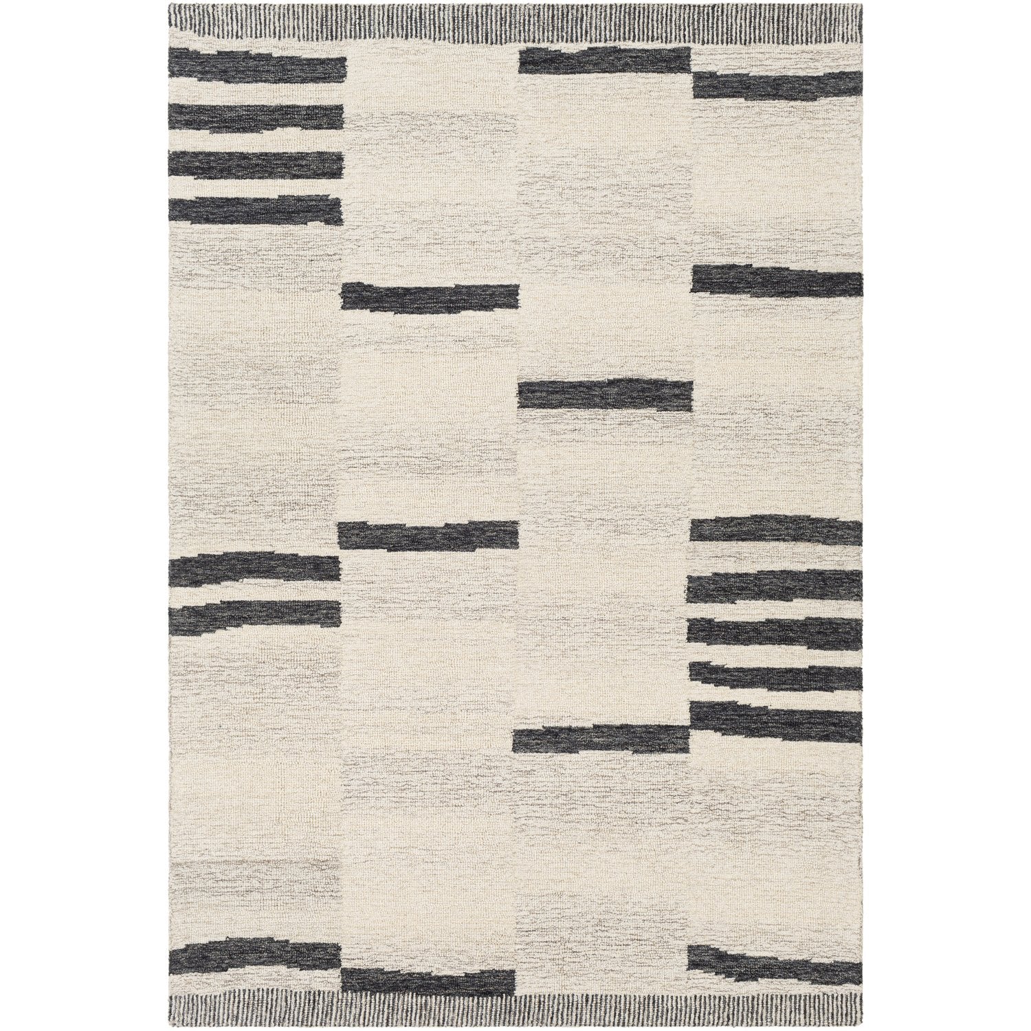 Granada Hand Tufted Rug in Charcoal, Beige, Taupe