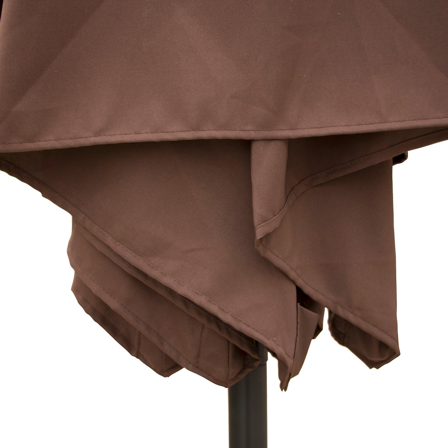 Canopy Table Patio 10FT 6 Ribs Outdoor Garden Sun Proof Umbrella w/ Crank Tilt Brown