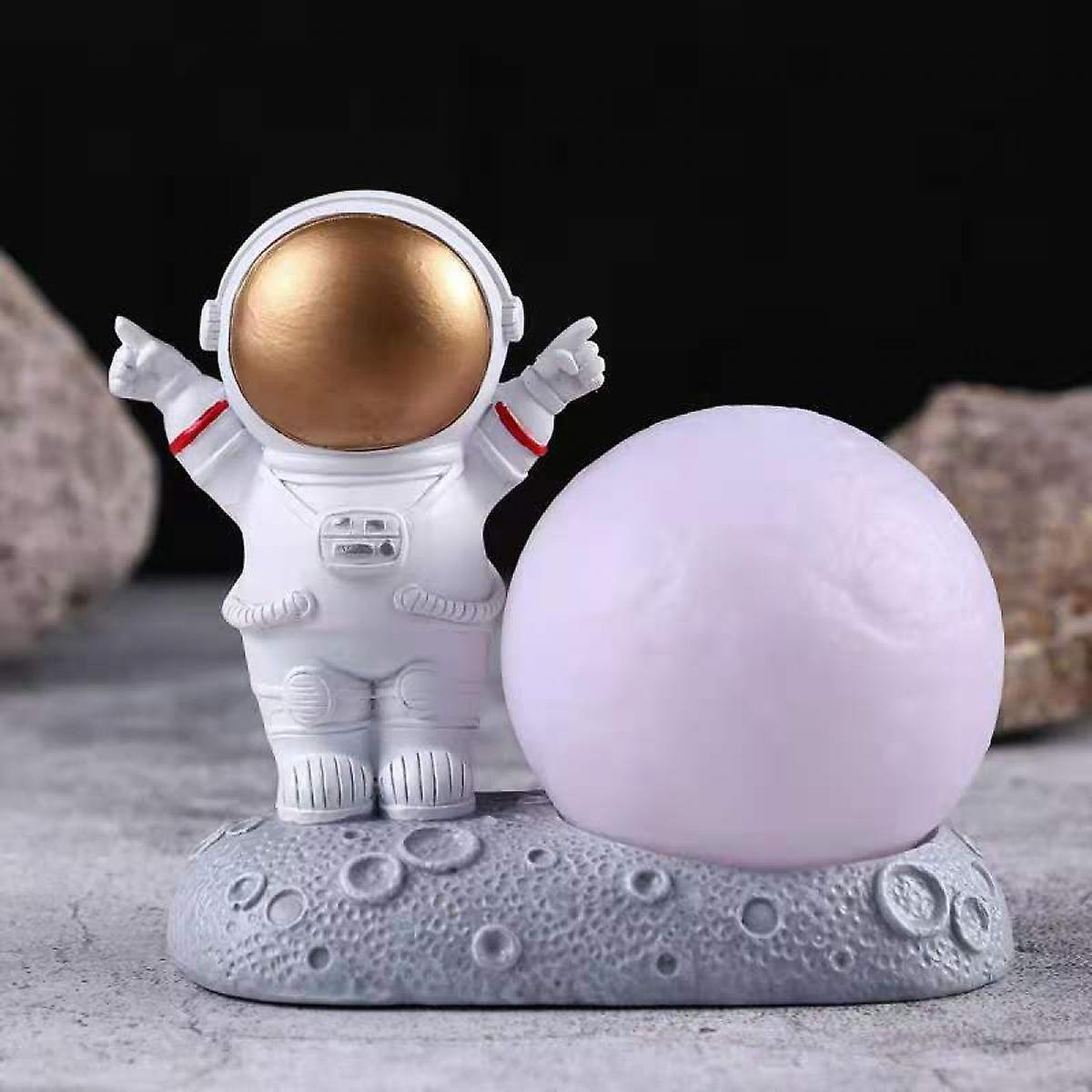 3d Moon Lamp Astronaut Led Desk Lamp Ubs Spaceman Bedside Night Light For Kids Decoration Lights Creative Ornaments