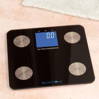 Bluestone Digital Large LCD Display Body Fat Scale in Black M010030