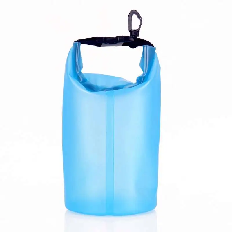 2L Outdoor Sports Bag Front Zip Pocket Camping Hiking Transparent PVC Waterproof Dry Bag